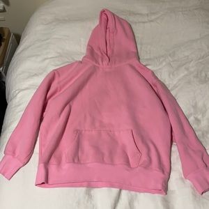 Oversized pink hoodie